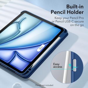 ESR Rebound Pencil Case Compatible with iPad Air 11 (2024) Air 10.9 (5th/4th Gen) - Navy Blue - Image 7