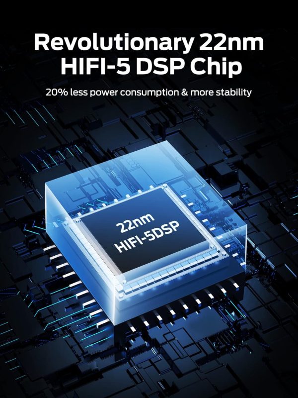 Monster Clarity 8.0 ANC Hybrid Active Noise Cancelling Wireless Earbuds 42dB in-Ear Earphones Deep Bass with 6 Mics Bluetooth 5.2 50H Play Time with Wireless Charging Case for Android iOS Gaming - Black - GC - Image 4