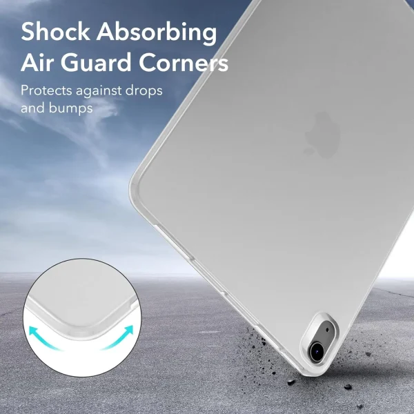 81r7sO1VlL._AC_SL1500_ iPad Air 11 M2 / M3  iPad Air 5th Gen M1 /  iPad Air 4th Gen A14 Bionic ESR Zero Soft Case - Frosted Clear - Image 5