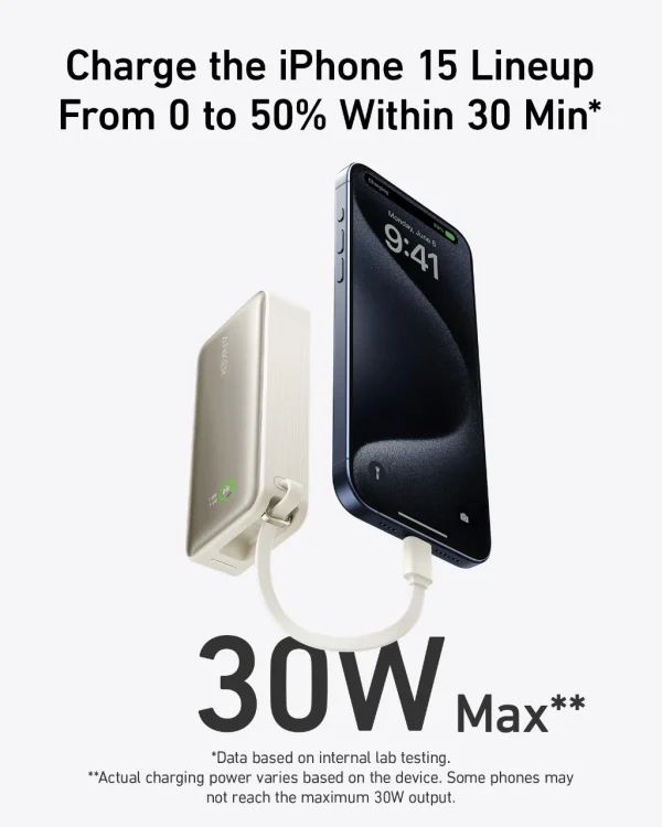 Anker Nano Bank 10000MAH 30W - Black - A1259 - OP - Image 8