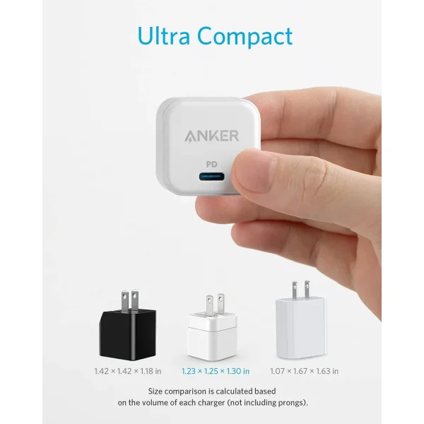 Anker PowerPort III Cube Charger 20W II - White - A2678 - BIS - Image 4