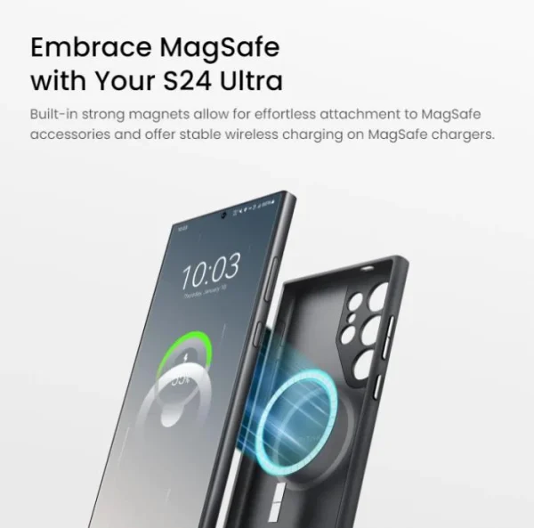 Galaxy S24 Ultra PITAKA Pinbutton MagEZ Case 4 Pro Aramid Fiber - Black / Grey Twill - Image 5