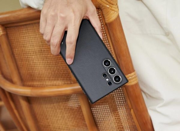 Galaxy S24 Ultra PITAKA Pinbutton MagEZ Case 4 Pro Aramid Fiber - Black / Grey Twill - Image 7