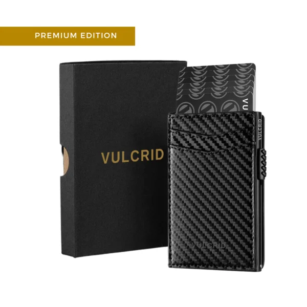 VULCRIDWallet Vulcrid Leather Smart Wallet - Carbon Fiber (Premium Edition) - Image 1