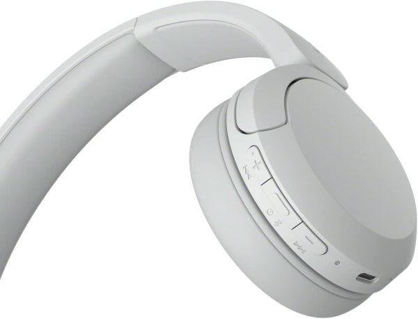 Sony WH-CH520 Wireless Headphones Bluetooth On-Ear Headset with Microphone - White - Image 2