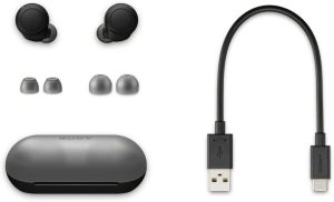 Sony WF-C500 Truly Wireless In-Ear Bluetooth Earbud Headphones with Mic and IPX4 water resistance - Black - Image 8