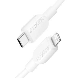 Anker 310 C To Lightning 0.9m 3ft - White - A81A1621 - BIS