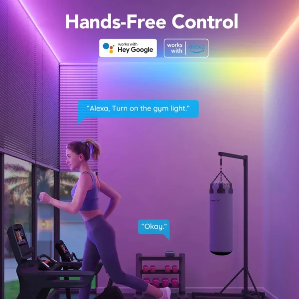 Trendy Creations TTC RGBIC Smart LED Strip Light - 5M - Image 8