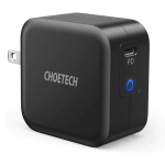 Choetech 61W Gan Tech Power Delivery Fast Charger with PD 3.0 & GaN Tech Type C Foldable Charger – US – Black (Q6006) - GC