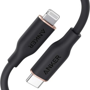 Anker 641 USB-C to Lightning Cable (Flow, Silicone) 1.8m - Black - A8663P11 - BIS