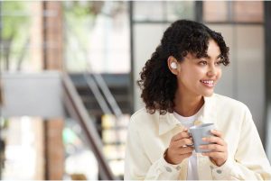 Sony WF-C500 Truly Wireless In-Ear Bluetooth Earbud Headphones with Mic and IPX4 water resistance - White - Image 2
