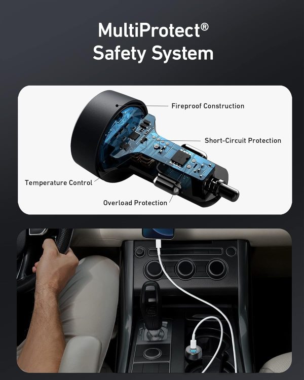 Anker 521 Car Charger 35W - Black - A2732PF1 - BIS - Image 4