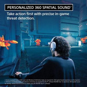 Sony INZONE MDR-G300 Wired Gaming Headset Over-ear Headphones with 360 Spatial Sound - White - Image 11