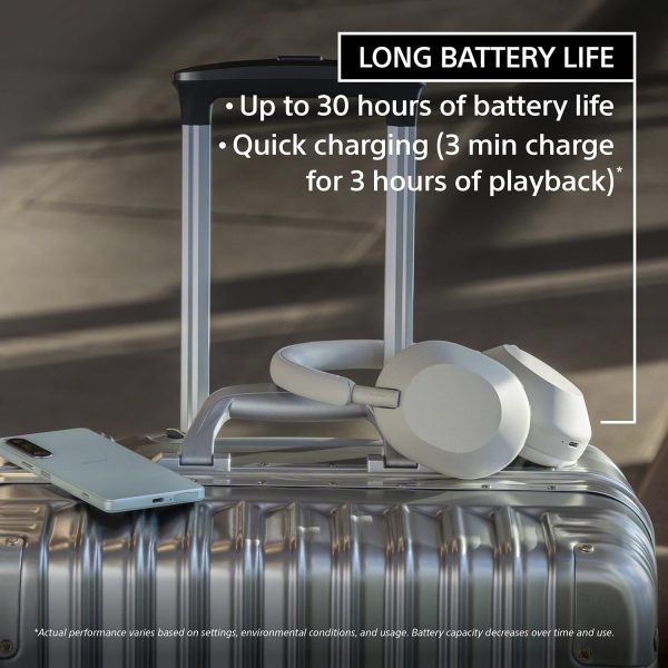 81kCCjRFZTL._AC_SL1500_ Sony WH-1000XM5 The Best Wireless Noise Canceling Headphones with Auto Noise Canceling Optimizer Crystal Clear Hands-Free Calling and Alexa Voice Control - Silver - Image 6
