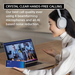 Sony WH-1000XM5 The Best Wireless Noise Canceling Headphones with Auto Noise Canceling Optimizer Crystal Clear Hands-Free Calling and Alexa Voice Control - Midnight Blue - Image 3