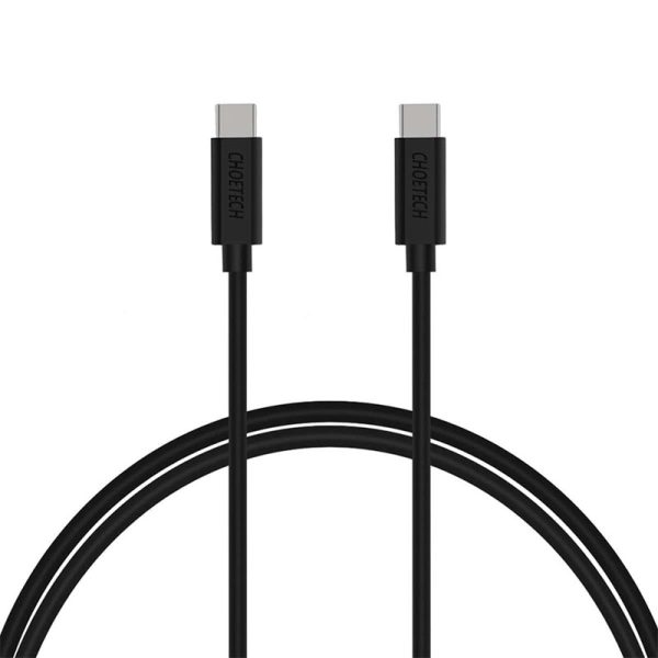 Buy-CHOETECH-USB-C-Cable-3A-USB-C-To-USB-C-Cable-6.6ft-2m-Black-CC0003-in-Pakista-8 CHOETECH USB C Cable, 3A USB-C To USB-C Cable 6.6ft 2M – CC0003 - Black - GC - Image 1