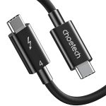 Choetech Thunderbolt 4 Cable 2.6ft 40Gbps With 100W Charging And 8K@30Hz 5K@60Hz Or Dual 4K Video – A3010 - Black - GC