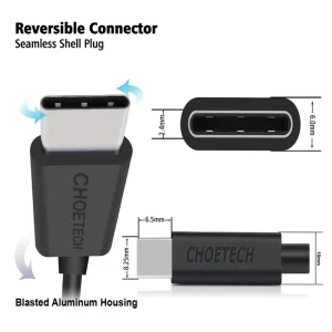 Choetech USB A To Type C Cable 2.0 Fast Charging & Data Sync Cable 10ft 3M – AC0004 - Black - GC - Image 5