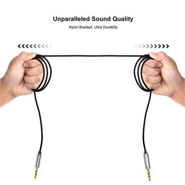 Buy-choetech-male-to-male-aux-cable-in-Pakistan-4 Choetech 3.5mm Male To Male Audio Gold Plated Aux Cable – AUX002 – Black - GC - Image 5