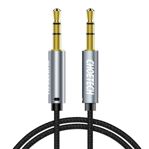 Buy-choetech-male-to-male-aux-cable-in-Pakistan-a6 Choetech 3.5mm Male To Male Audio Gold Plated Aux Cable – AUX002 – Black - GC - Image 1