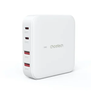 Choetech 100W GAN 4 Ports Desktop Charger – PD8008 - White - GC - Image 8