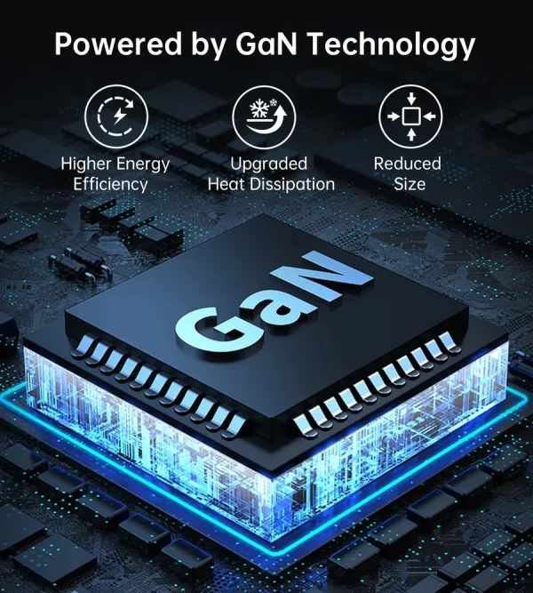 F91C2F3C-3FA8-49EB-9C43-4A9E8B609087 Choetech 100W GAN 4 Ports Desktop Charger – PD8008 - White - GC - Image 3