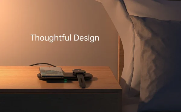 CHOETECH 2 In 1 Wireless Charger, 10W Max Wireless Charging Pad For Phones and Galaxy Watch (T570-S) - Black - GC - Image 7