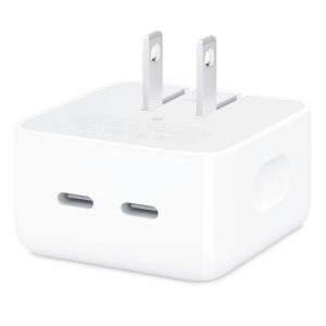 Apple 35W Dual USB-C Port Compact Power Adapter - White - MNWM3AMA