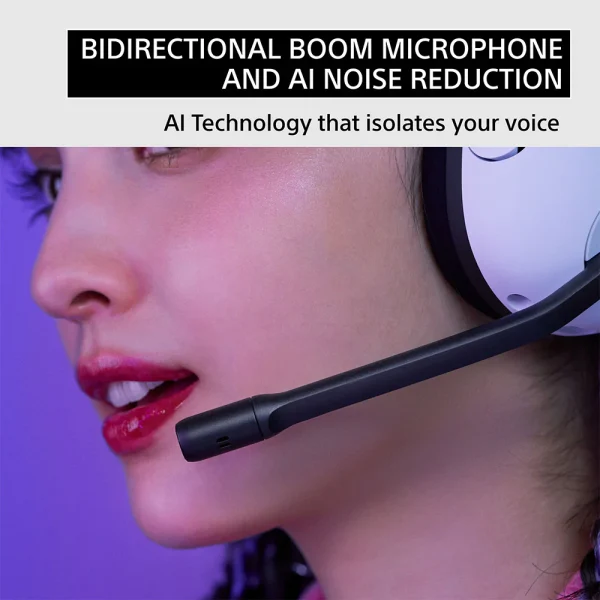 Sony INZONE WH-G500 Wireless Gaming Headset 360 Spatial Sound Works with PC PS5 28 Hour Battery 2.4Ghz Wireless and 3.5mm Audio Jack - Black - Image 7