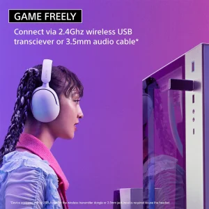 Sony INZONE WH-G500 Wireless Gaming Headset 360 Spatial Sound Works with PC PS5 28 Hour Battery 2.4Ghz Wireless and 3.5mm Audio Jack - Black - Image 5