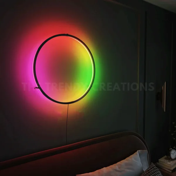 Trendy Creations Multicolour Ring Wall Lamp - Image 4