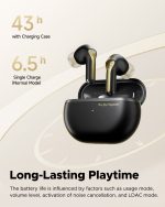 SoundPEATS Capsule 3 Pro+ Hybrid ANC LDAC Earbuds with Bluetooth 5.3 & Upto 43 Hours Playtime - Black - BB - Image 4