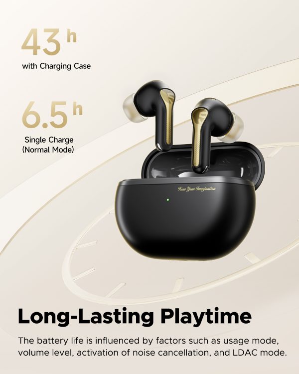 SoundPEATS Capsule 3 Pro+ Hybrid ANC LDAC Earbuds with Bluetooth 5.3 & Upto 43 Hours Playtime - Black - BB - Image 4