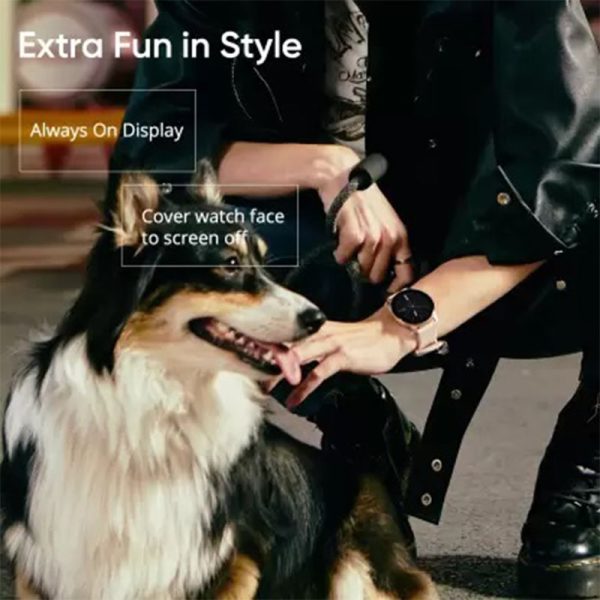 DIZO Watch R AMOLED with 45mm Dial Size - Golden Pink - GC - Image 3