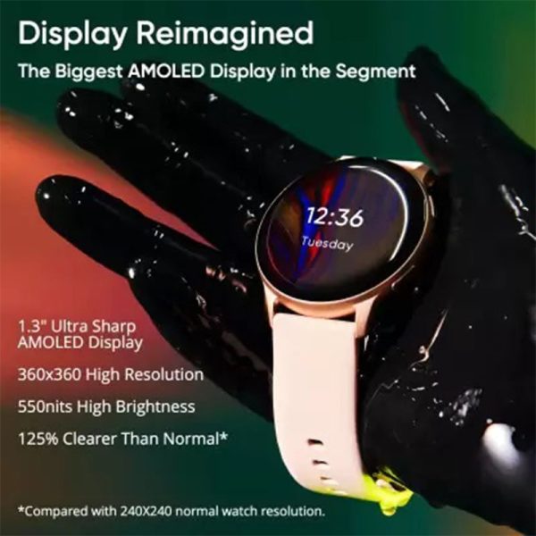 DIZO Watch R AMOLED with 45mm Dial Size - Golden Pink - GC - Image 10