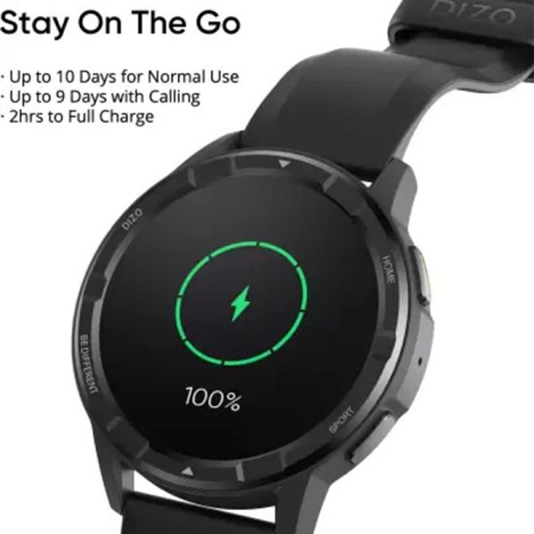 Dizo Watch R by Realme Talk Go Smart Watch - Black - GC - Image 11