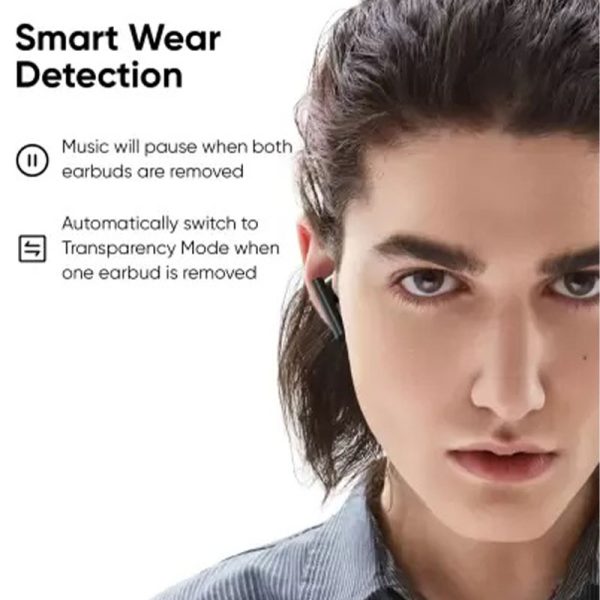 Dizo GoPods with Active Noise Cancellation by Realme TechLife - Smoky Grey - GC - Image 9