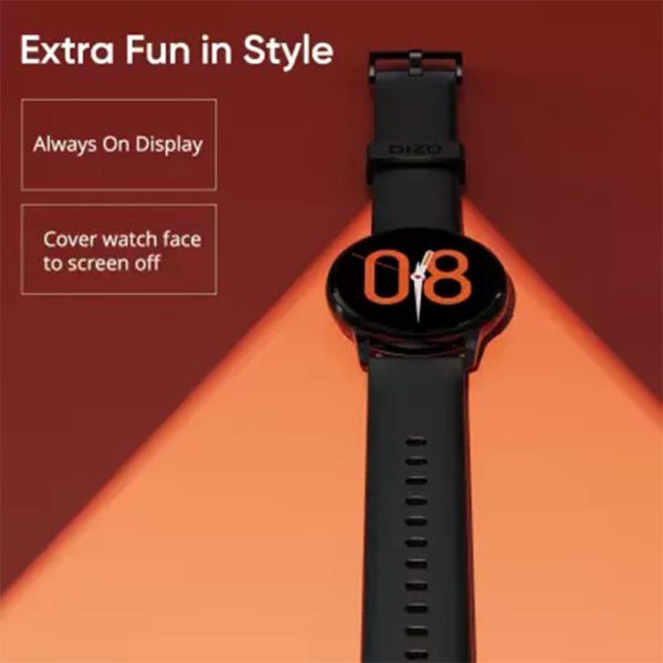 DIZO Watch R AMOLED with 45mm Dial Size - Classic Black - GC - Image 3