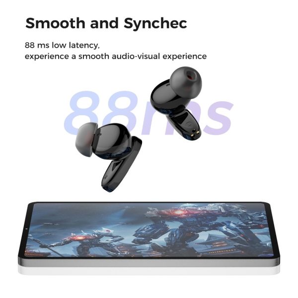 Dizo Buds Z Pop Wireless Earbuds - Black - GC - Image 5