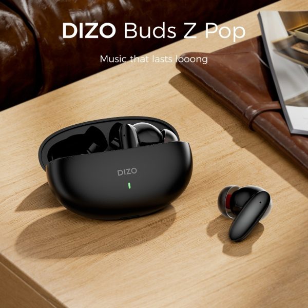 Dizo Buds Z Pop Wireless Earbuds - Black - GC - Image 2