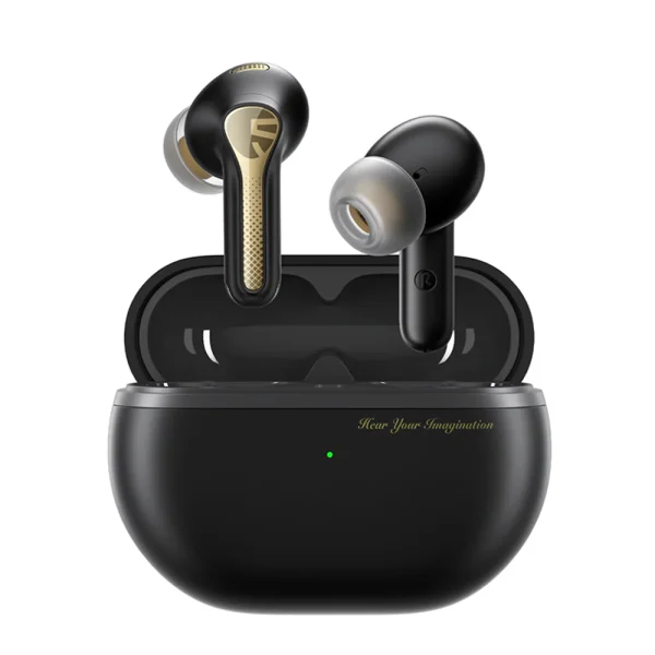 SoundPEATS Capsule 3 Pro+ Hybrid ANC LDAC Earbuds with Bluetooth 5.3 & Upto 43 Hours Playtime - Black - BB - Image 1