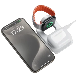 Benks W12 3 in 1 Foldable Charger Stand - White - 6948005996673