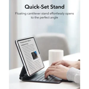 ESR Rebound Magnetic Keyboard Case iPad Pro 11 and Air 5/4 US Layout - Black - BIS - Image 6