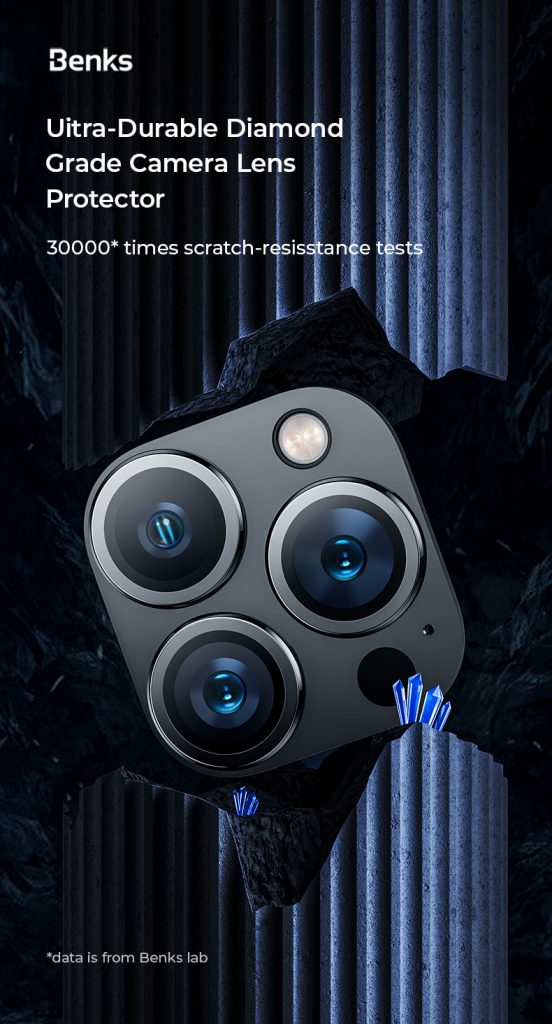 iPhone 16 Pro Max / 16 Pro / 15 Pro Max/ 15 Pro Benks Sapphire Lens Protector - Black - 6948005904906 - Image 5