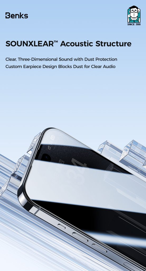iPhone 16 Pro Max Benks Ultra Shield HD Screen Protector - 6948005980641 - A - Image 5