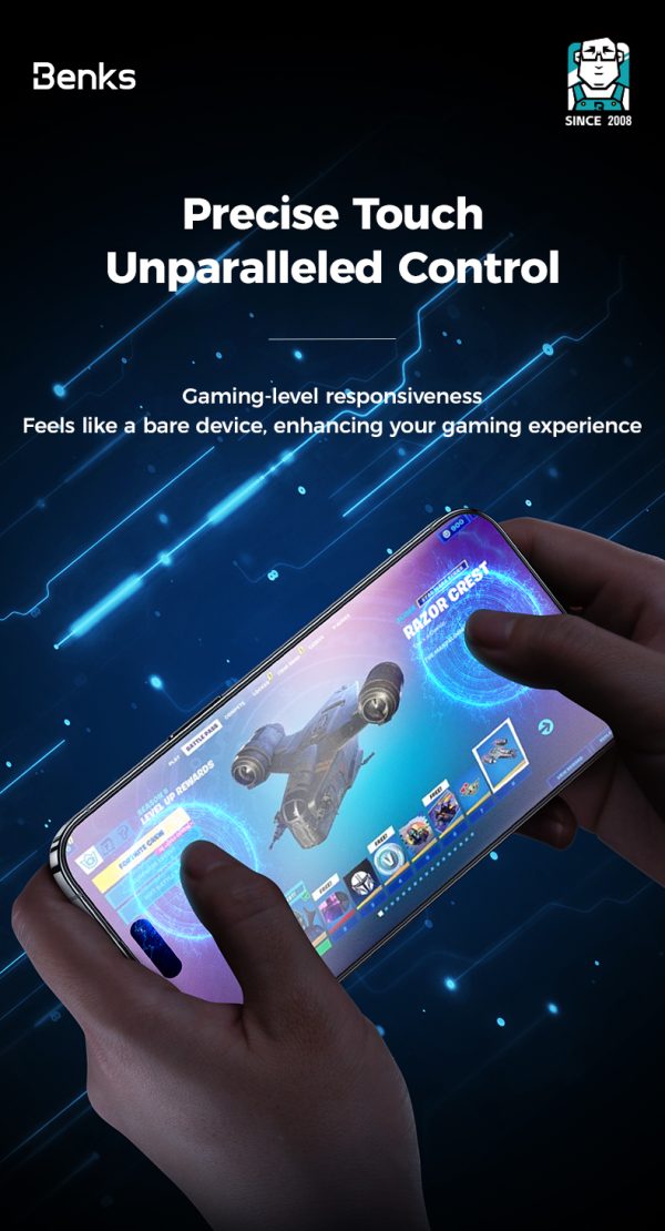 5 (3) iPhone 15 Pro Max Benks JoyTouch Matte Screen Protector - 6948005993665 - Image 3