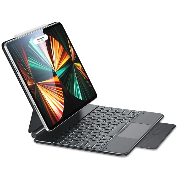 ESR Rebound Magnetic Keyboard Case iPad Pro 12.9 2022/2021/2020/2018 US Layout - Black - BIS - Image 5