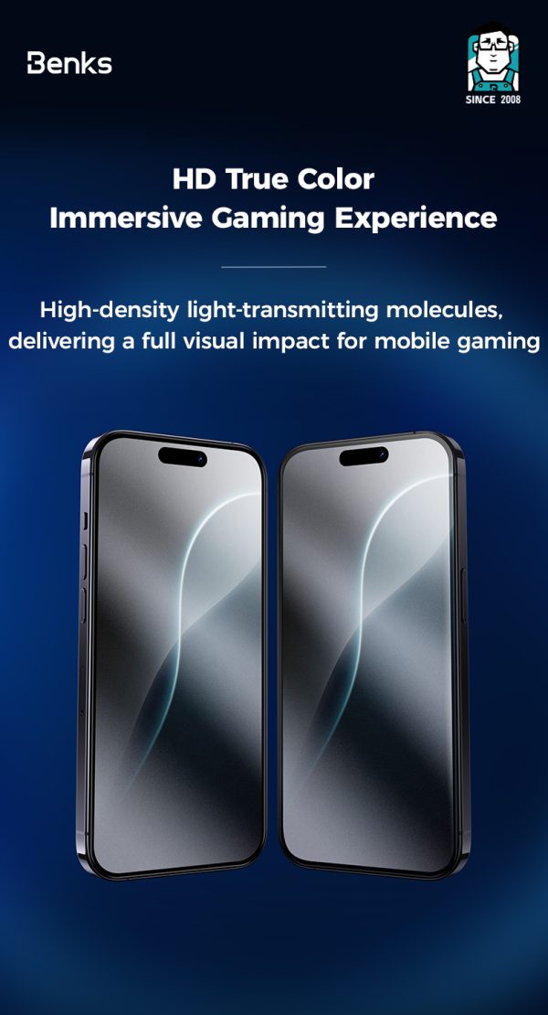 6 (3) iPhone 15 Pro Max Benks JoyTouch Matte Screen Protector - 6948005993665 - Image 4