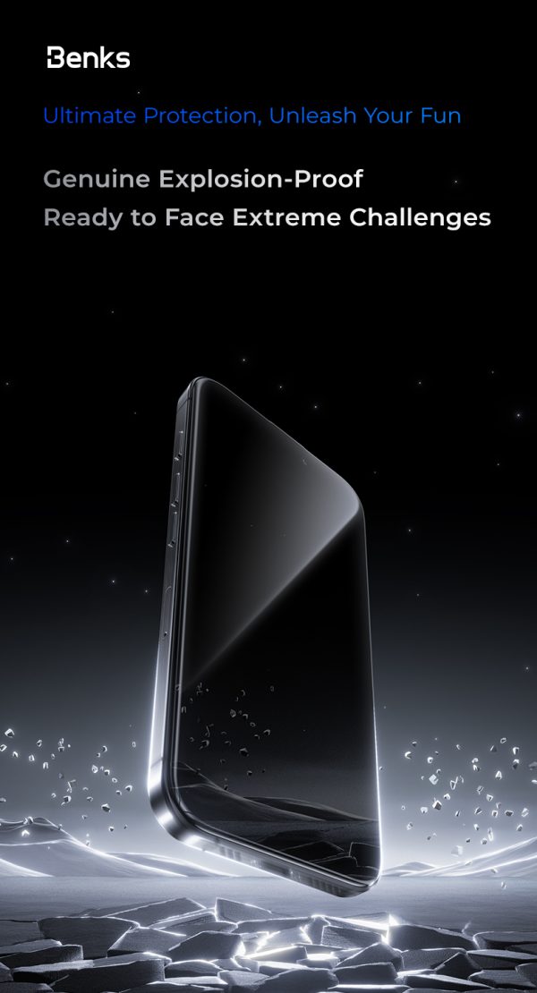 iPhone 16 Pro Max Benks GlassWarrior Sapphire Screen Protector - 6948005904500 - Image 5