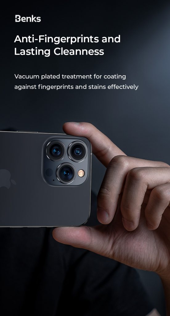 iPhone 16 Pro Max / 16 Pro / 15 Pro Max/ 15 Pro Benks Sapphire Lens Protector - Black - 6948005904906 - Image 3